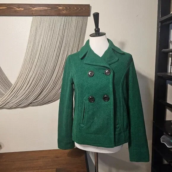 GAP Double Breasted Wool Blend Coat Sz S - Picture 2 of 7